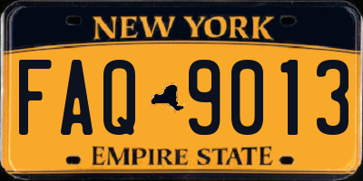 NY license plate FAQ9013