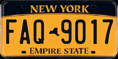 NY license plate FAQ9017