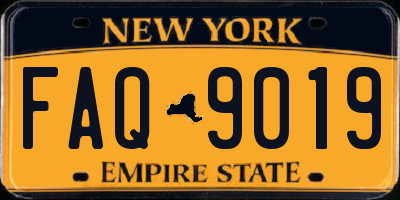 NY license plate FAQ9019