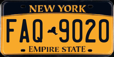 NY license plate FAQ9020
