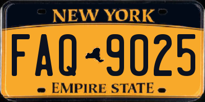 NY license plate FAQ9025