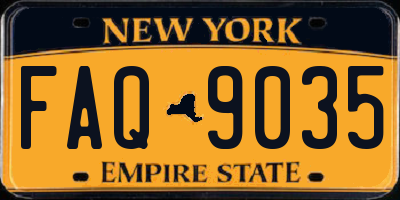 NY license plate FAQ9035