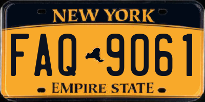 NY license plate FAQ9061