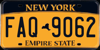 NY license plate FAQ9062