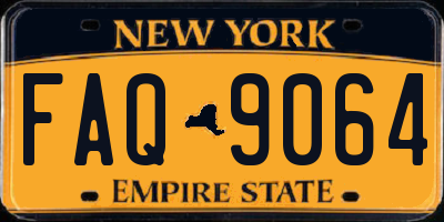 NY license plate FAQ9064