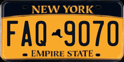NY license plate FAQ9070