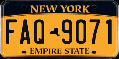 NY license plate FAQ9071