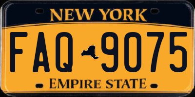 NY license plate FAQ9075