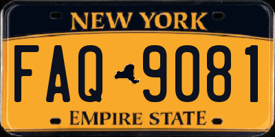 NY license plate FAQ9081