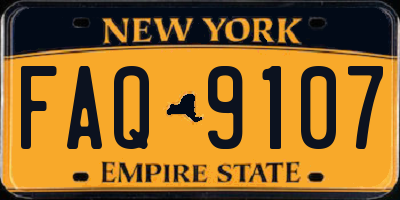 NY license plate FAQ9107