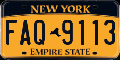NY license plate FAQ9113