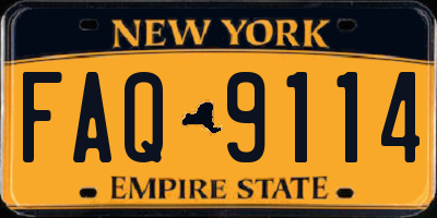 NY license plate FAQ9114
