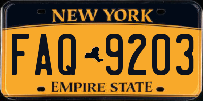 NY license plate FAQ9203