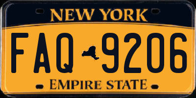 NY license plate FAQ9206