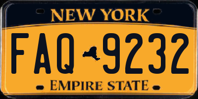 NY license plate FAQ9232