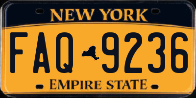 NY license plate FAQ9236