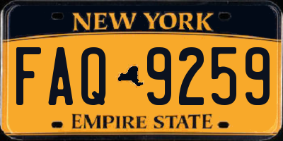 NY license plate FAQ9259