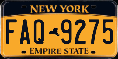 NY license plate FAQ9275