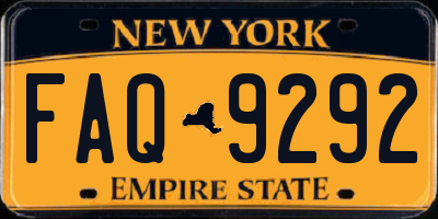 NY license plate FAQ9292