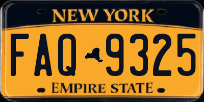 NY license plate FAQ9325