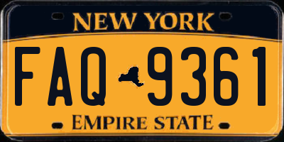 NY license plate FAQ9361