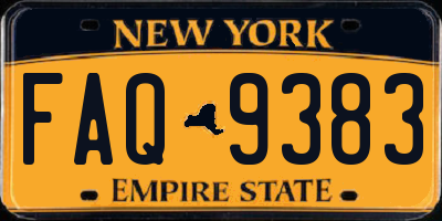NY license plate FAQ9383