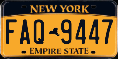 NY license plate FAQ9447