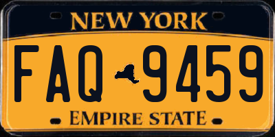 NY license plate FAQ9459