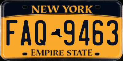 NY license plate FAQ9463