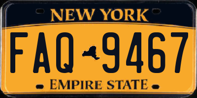 NY license plate FAQ9467