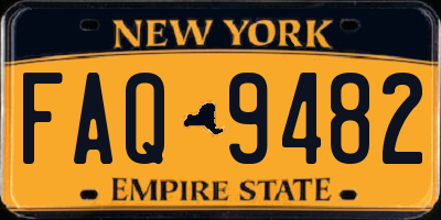 NY license plate FAQ9482