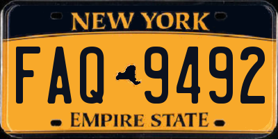 NY license plate FAQ9492