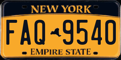NY license plate FAQ9540