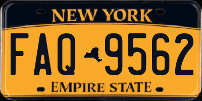 NY license plate FAQ9562