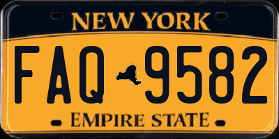 NY license plate FAQ9582
