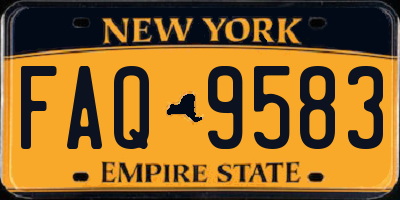 NY license plate FAQ9583