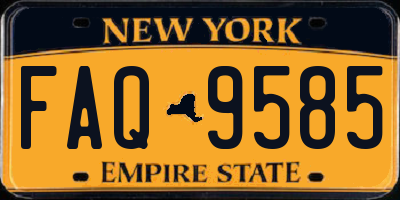 NY license plate FAQ9585