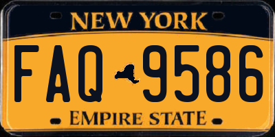 NY license plate FAQ9586