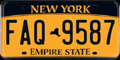 NY license plate FAQ9587