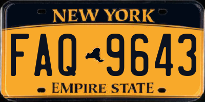 NY license plate FAQ9643