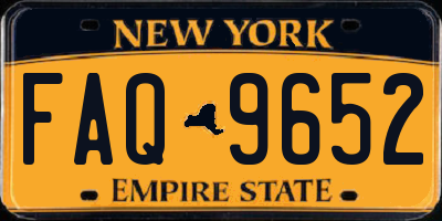 NY license plate FAQ9652