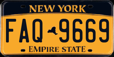 NY license plate FAQ9669