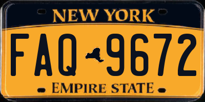 NY license plate FAQ9672