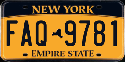 NY license plate FAQ9781
