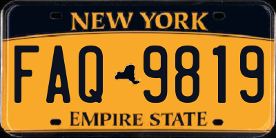 NY license plate FAQ9819