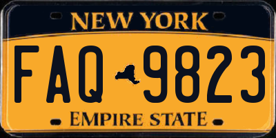 NY license plate FAQ9823