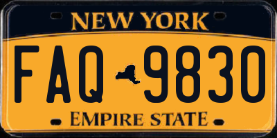 NY license plate FAQ9830