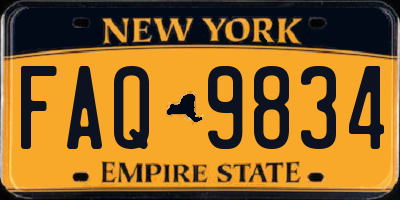 NY license plate FAQ9834