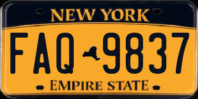 NY license plate FAQ9837