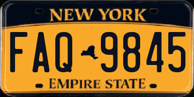 NY license plate FAQ9845